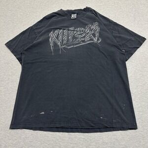 Y2K Famous Stars and Straps Killer Graphic T-Shirt Travis Barker Faded Black XL
